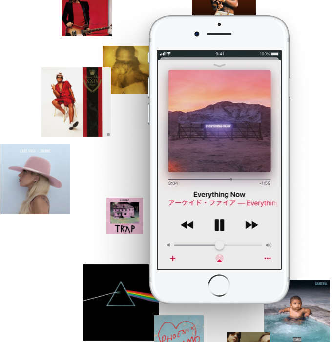 Apple Watch3にApple Musicに登録している４，０００万曲をストリーミングできる